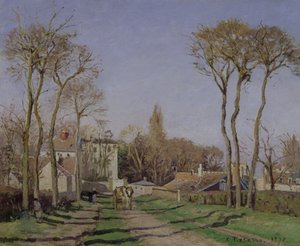 Entrada al pueblo de Voisins, Yvelines, 1872